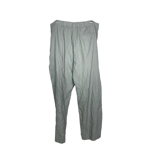 NEW Old Navy Linen Taylor Wide-Leg Trouser Pants Silver Sage XL - Picture 8 of 10